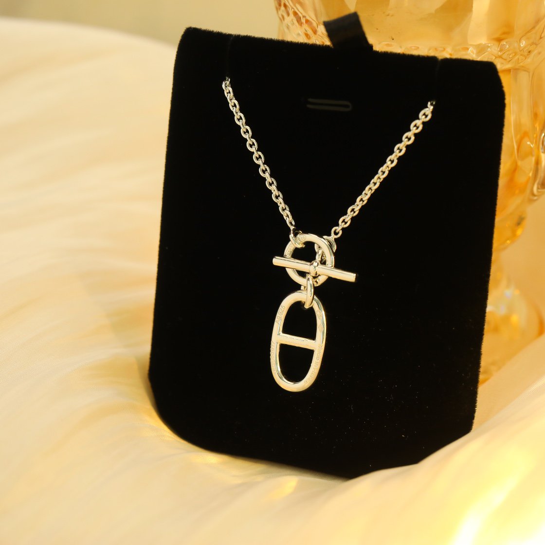 [⭐⭐JeweliWhal]HM CHAINE D'ANCRE PENDANT NECKLACE STERLING SILVER