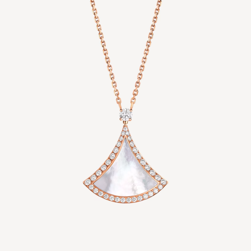 [⭐⭐JeweliWhal]DREAM MOP DIAMOND PAVED PINKGOLD-HALSKETTE