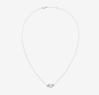 [⭐⭐JeweliWhal]FORCE 10 DIAMANT-SILBERHALSKETTE MINI-MODELL
