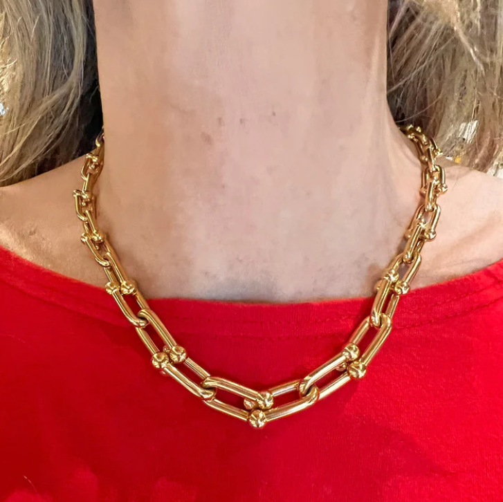 [JeweliWhal]HARDWEAR PINK GOLD CHOKER