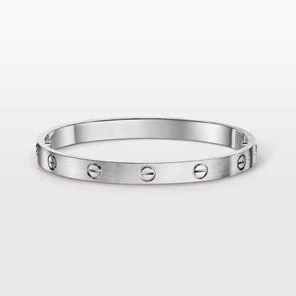 [⭐⭐JeweliWhal]LIEBESARMBAND 6,1 MM GEBÜRSTET