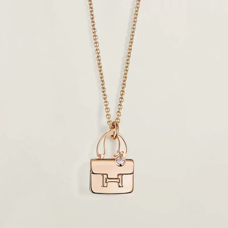 [⭐⭐JeweliWhal]AMULETTE ANHÄNGER ROSÉGOLD HALSKETTE