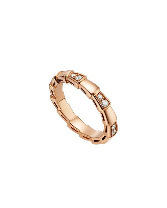 [⭐⭐JeweliWhal]SERPENTI RING PINK GOLD  3MM