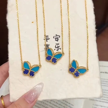 [⭐⭐JeweliWhal]  2026 NEW LUCKY BUTTERFLY 1 MOTIFS NECKLACE