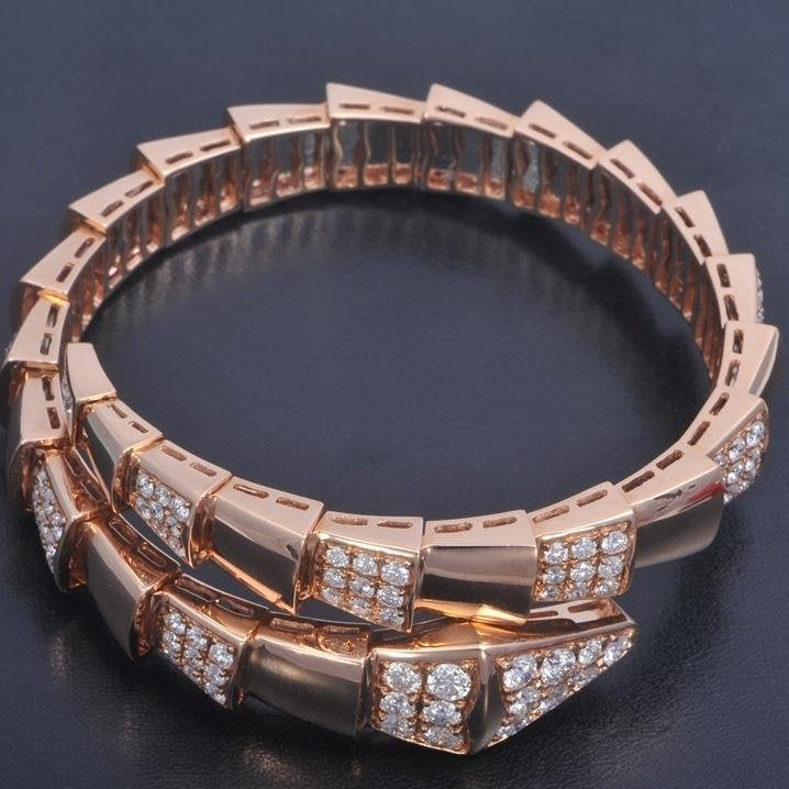 [⭐⭐JeweliWhal]SERPENTI BRACELET PINK GOLD DIAMOND