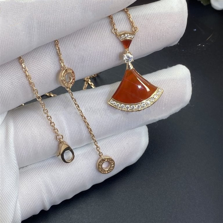 [⭐⭐JeweliWhal]TRAUM-HALSKETTE KARNEOL DIAMANT