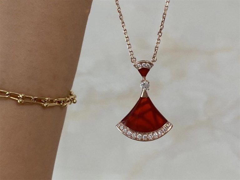 [⭐⭐JeweliWhal]TRAUM-HALSKETTE KARNEOL DIAMANT