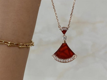 [⭐⭐JeweliWhal]TRAUM-HALSKETTE KARNEOL DIAMANT