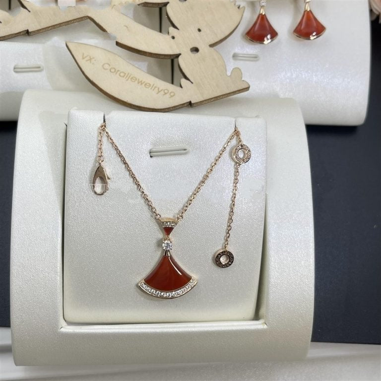 [⭐⭐JeweliWhal]TRAUM-HALSKETTE KARNEOL DIAMANT