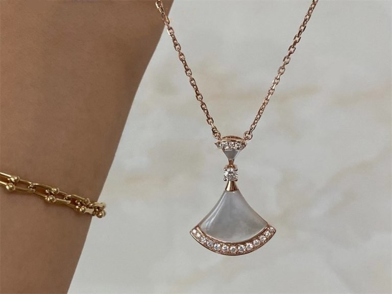 [⭐⭐JeweliWhal]TRAUM-HALSKETTE MOP ROSÉGOLD DIAMANT