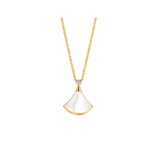 [⭐⭐JeweliWhal]DREAM NECKLACE WHITE MOP GOLD 1 DIAMOND