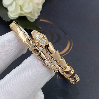 [⭐⭐JeweliWhal]SERPENTI BRACELET DIAMONDS PINK GOLD
