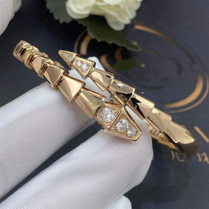 [⭐⭐JeweliWhal]SERPENTI BRACELET DIAMONDS PINK GOLD