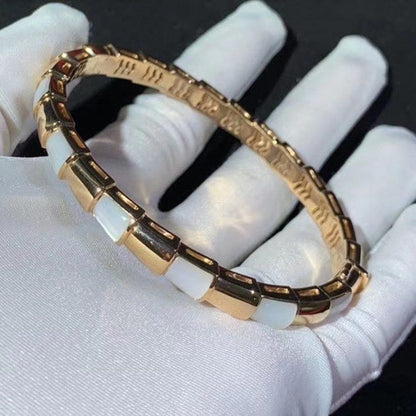[⭐⭐JeweliWhal]SERPENTI ARMBAND ROSÉGOLD PERLMUTT