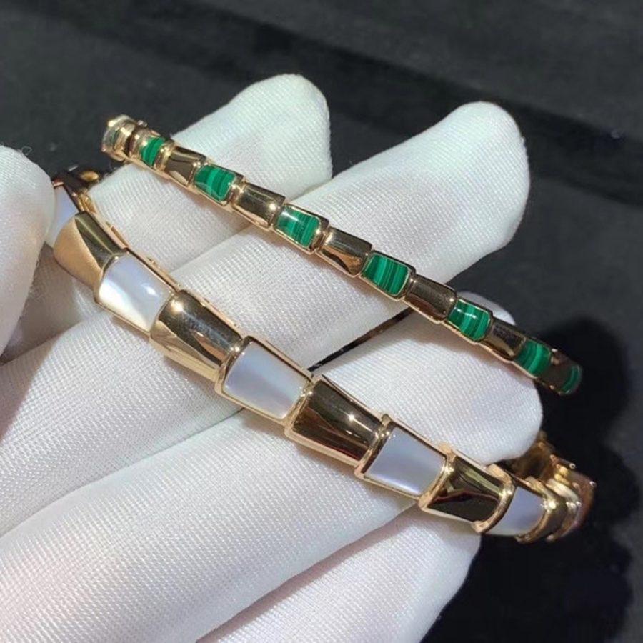 [⭐⭐JeweliWhal]SERPENTI ARMBAND ROSÉGOLD PERLMUTT