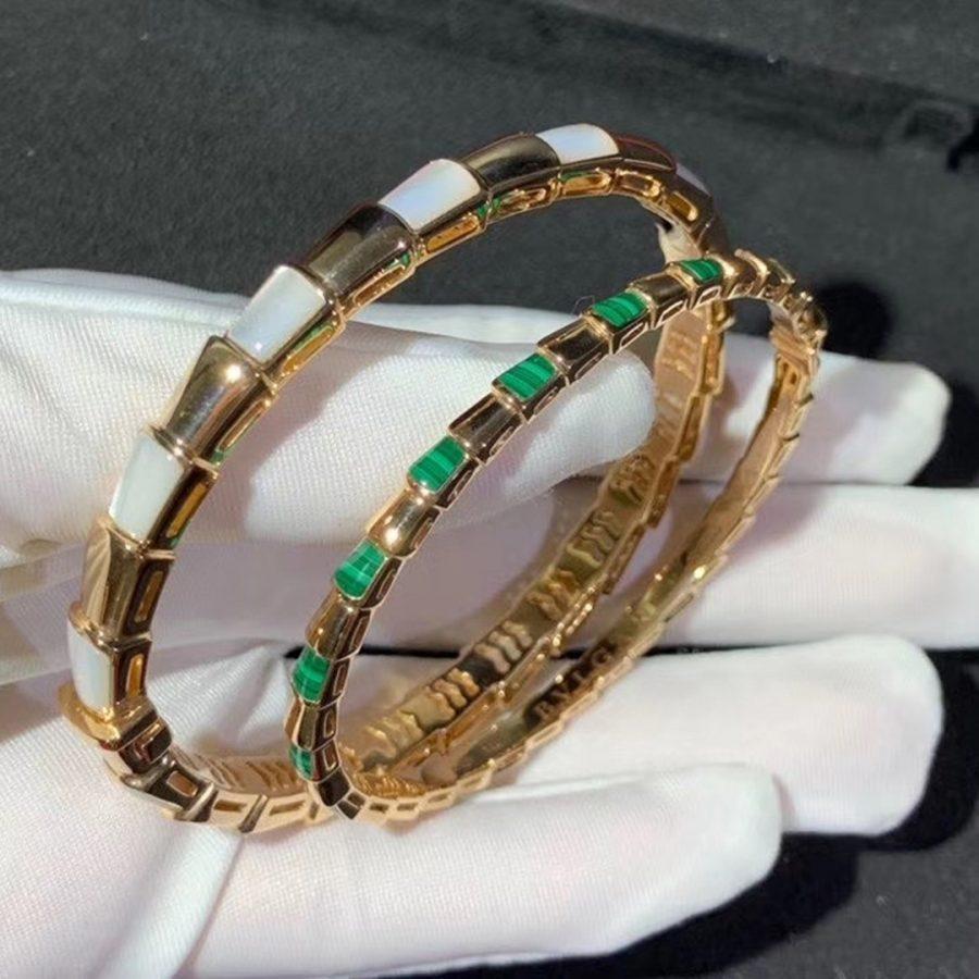 [⭐⭐JeweliWhal]SERPENTI ARMBAND ROSÉGOLD PERLMUTT