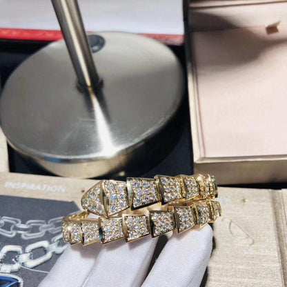 [⭐⭐JeweliWhal]SERPENTI BRACELET 8MM GOLD DIAMOND