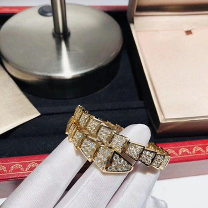 [⭐⭐JeweliWhal]SERPENTI BRACELET 8MM GOLD DIAMOND