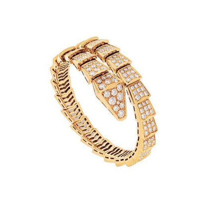 [⭐⭐JeweliWhal]SERPENTI BRACELET 8MM GOLD DIAMOND
