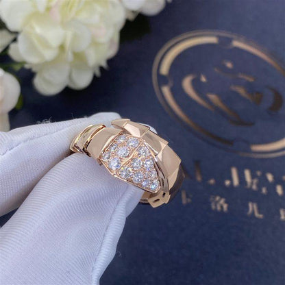 [⭐⭐JeweliWhal]SERPENTI RING ROSEGOLD DIAMANT