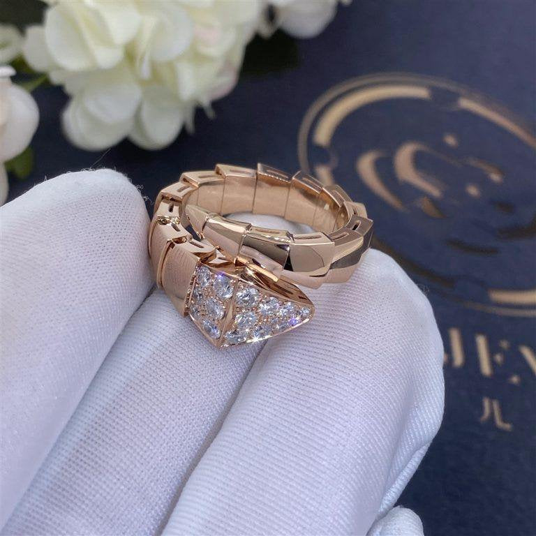 [⭐⭐JeweliWhal]SERPENTI RING ROSEGOLD DIAMANT