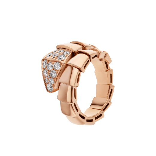 [⭐⭐JeweliWhal]SERPENTI RING PINK GOLD DIAMOND