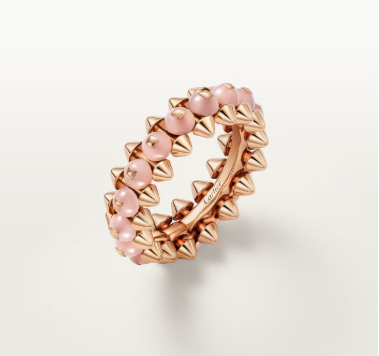 [⭐⭐JeweliWhal]CLASH ELEGANT ROSE GOLD RING FEATURING NATURAL AGATE