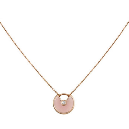 [⭐⭐JeweliWhal]AMULETTE HALSKETTE ROSÉGOLD ROSÉ PERLMUTT