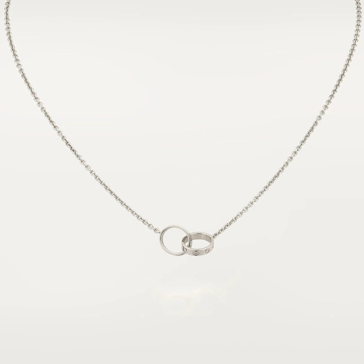 [⭐⭐JeweliWhal]LOVE NECKLACE PINK GOLD AND SILVER