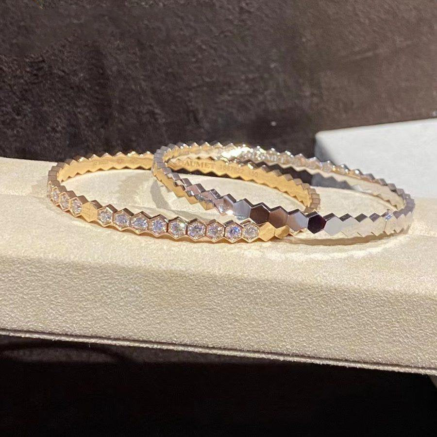 [⭐⭐JeweliWhal]BEE LOVE GOLD BRACELET FULL DIAMOND