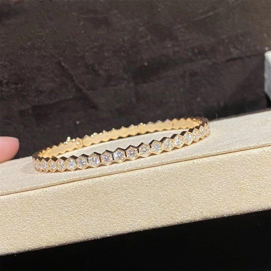 [⭐⭐JeweliWhal]BEE LOVE GOLD BRACELET FULL DIAMOND