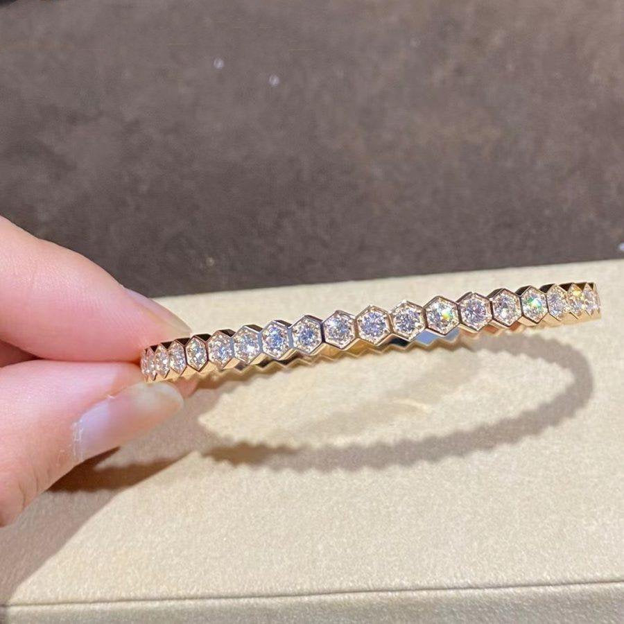 [⭐⭐JeweliWhal]BEE LOVE GOLD BRACELET FULL DIAMOND