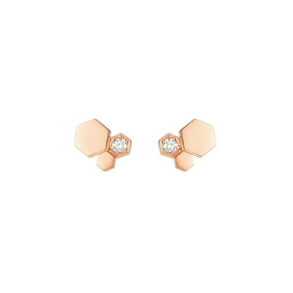 [⭐⭐JeweliWhal]BEE LOVE PINK GOLD DIAMOND EARRINGS