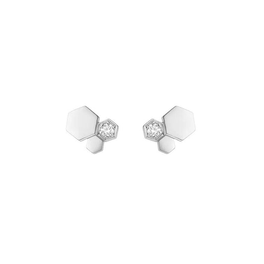 [⭐⭐JeweliWhal]BEE LOVE SILVER DIAMOND EARRINGS