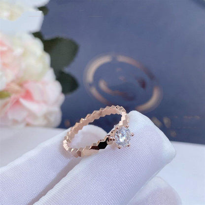 [⭐⭐JeweliWhal]BEE LOVE RING ROSÉGOLD 1 DIAMANT
