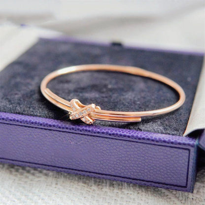 [⭐⭐JeweliWhal]ARMBAND-SET ROSÉGOLD DIAMANTEN