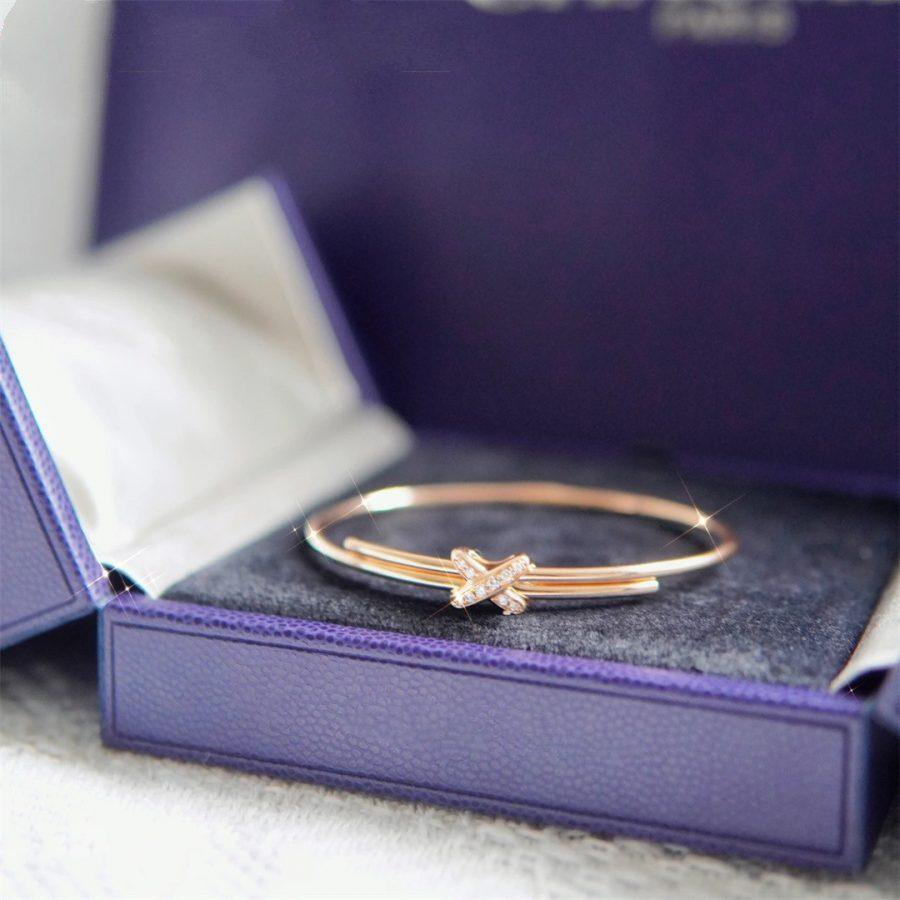 [⭐⭐JeweliWhal]ARMBAND-SET ROSÉGOLD DIAMANTEN