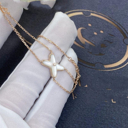 [⭐⭐JeweliWhal]JEUX ARMBAND WEISSES PERLMUTT ROSÉGOLD 1 DIAMANT