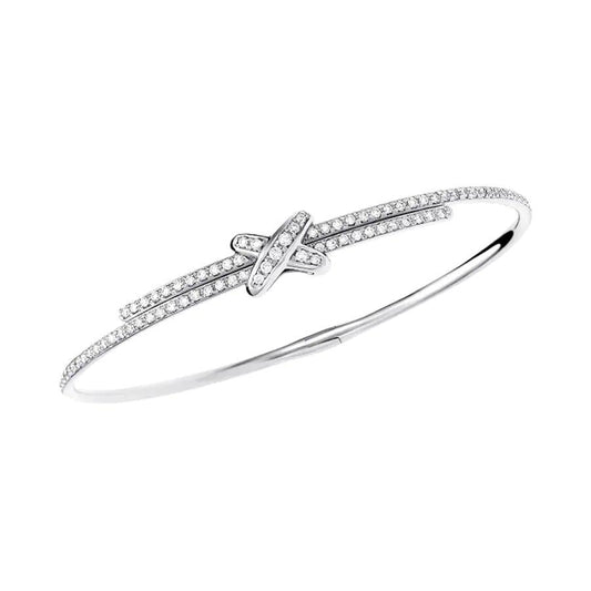 [⭐⭐JeweliWhal]DIAMANT-ARMBAND-SETS SILBER