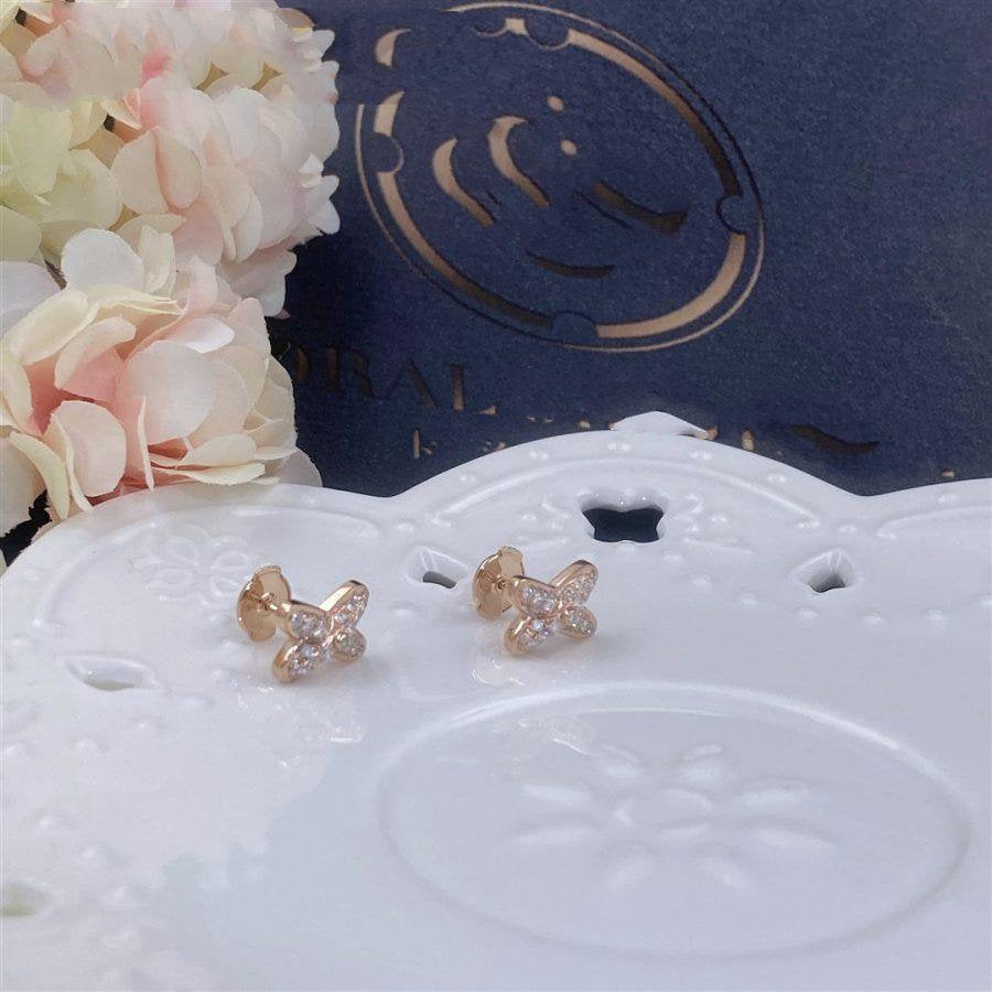 [⭐⭐JeweliWhal]OHRRINGE AUS ROSEGOLD MIT DIAMANTEN