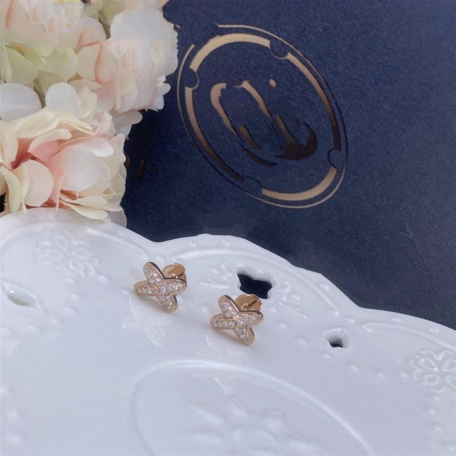[⭐⭐JeweliWhal]OHRRINGE AUS ROSEGOLD MIT DIAMANTEN