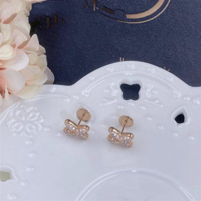[⭐⭐JeweliWhal]OHRRINGE AUS ROSEGOLD MIT DIAMANTEN