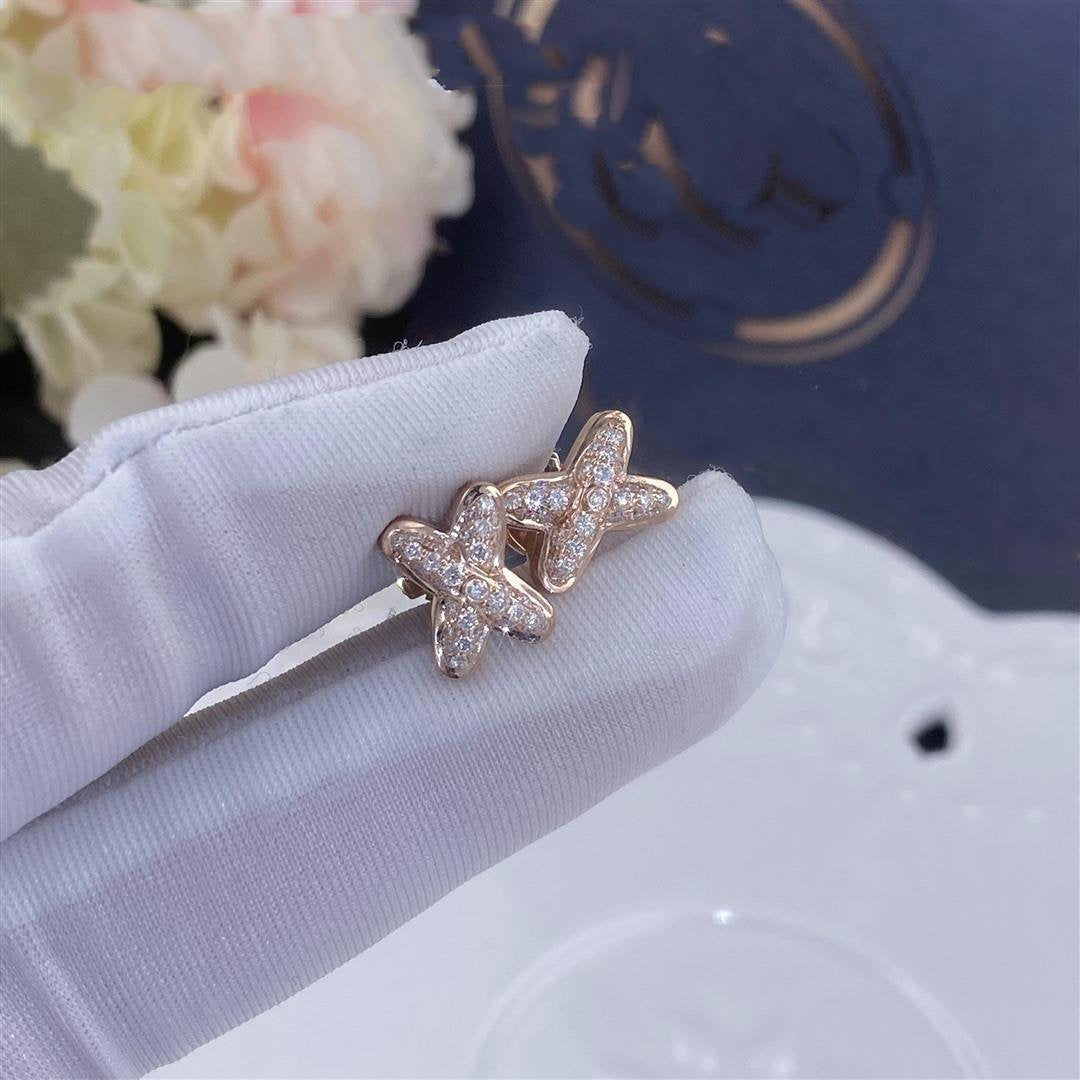 [⭐⭐JeweliWhal]OHRRINGE AUS ROSEGOLD MIT DIAMANTEN