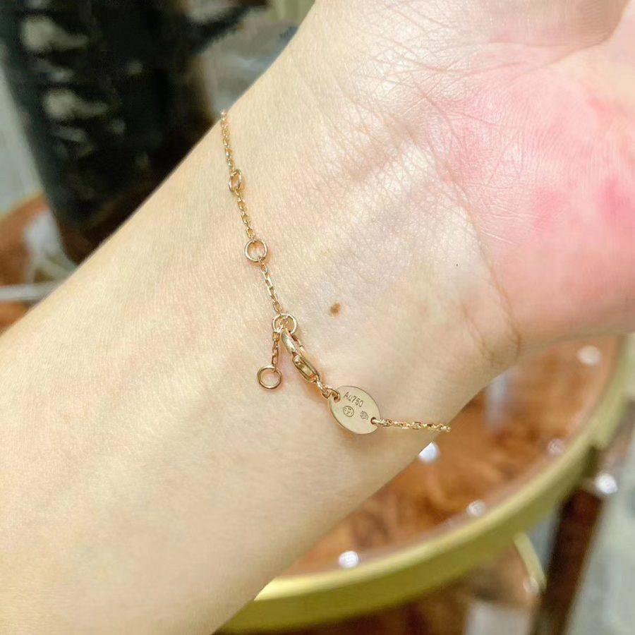 [⭐⭐JeweliWhal]JEUX DE BRACELET MOP PINK GOLD DIAMONDS