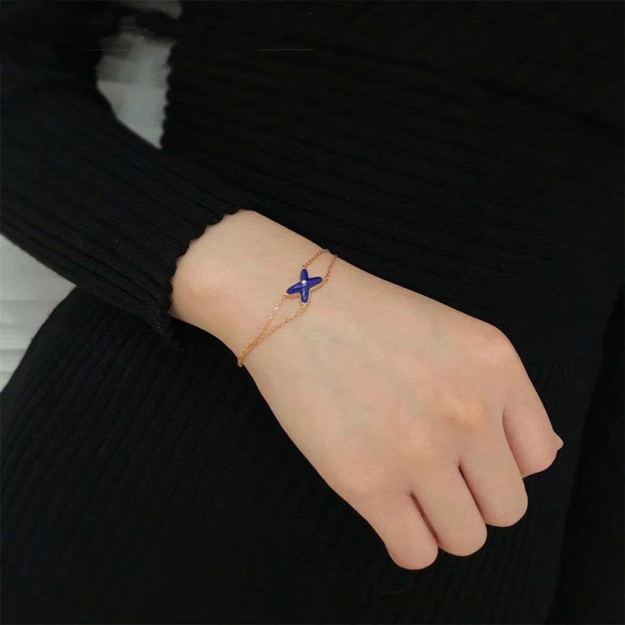 [⭐⭐JeweliWhal]Ring mit durchbrochenem Design in Form einer vierblättrigen Kleeblüte