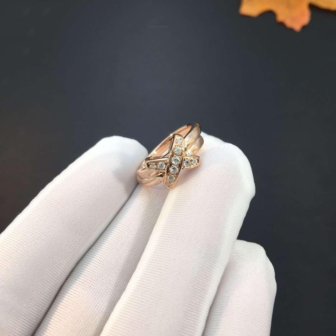 [⭐⭐JeweliWhal]RING AUS PINKGOLD MIT DIAMANTEN