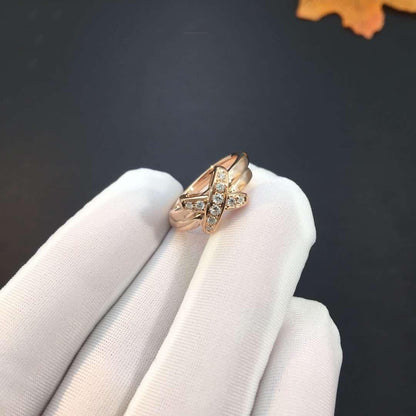 [⭐⭐JeweliWhal]RING AUS PINKGOLD MIT DIAMANTEN