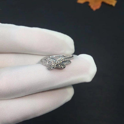 [⭐⭐JeweliWhal]SILBER-DIAMANT-RING-SET