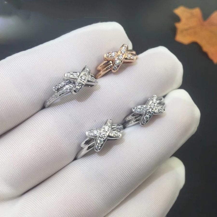 [⭐⭐JeweliWhal]SILBER-DIAMANT-RING-SET