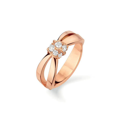 [⭐⭐JeweliWhal]LIENS RING ROSÉGOLD DIAMANT